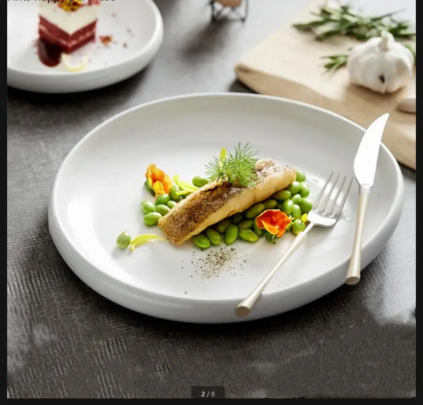 White Irregular Plate Ceramic Plates Western Dishes Dinner Soup Dessert Bowl Salad Hotel Restaurant Tableware
White Irregular Plate Ceramic Plates Western Dishes Dinner Soup Dessert Bowl Salad Hotel Restaurant Tableware