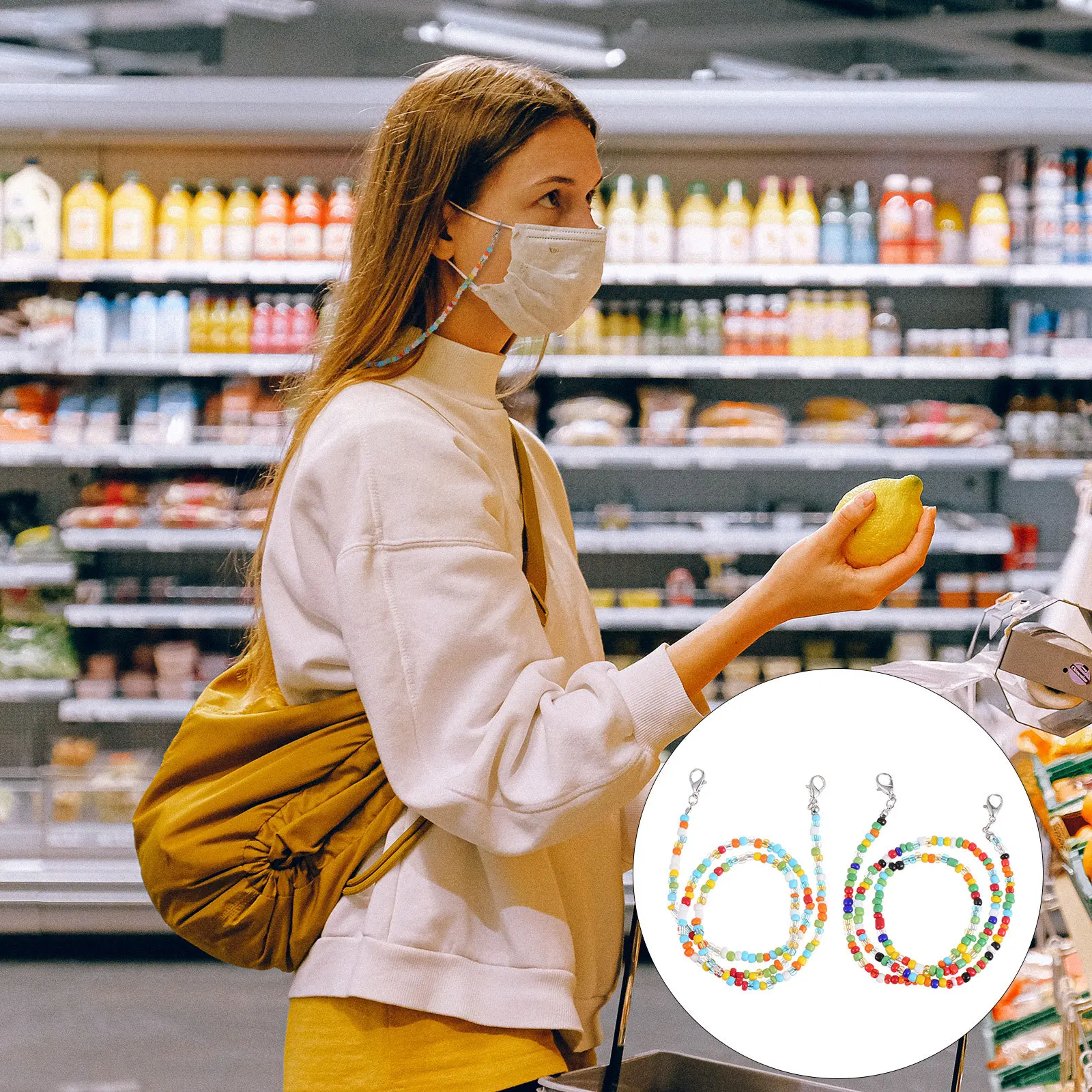 2Pcs Mask Extension Chain Simple Design Lightweight Portable Suitable Most People Use Good Quality Durable Mask Accessories
2Pcs Mask Extension Chain Simple Design Lightweight Portable Suitable Most People Use Good Quality Durable Mask Accessories