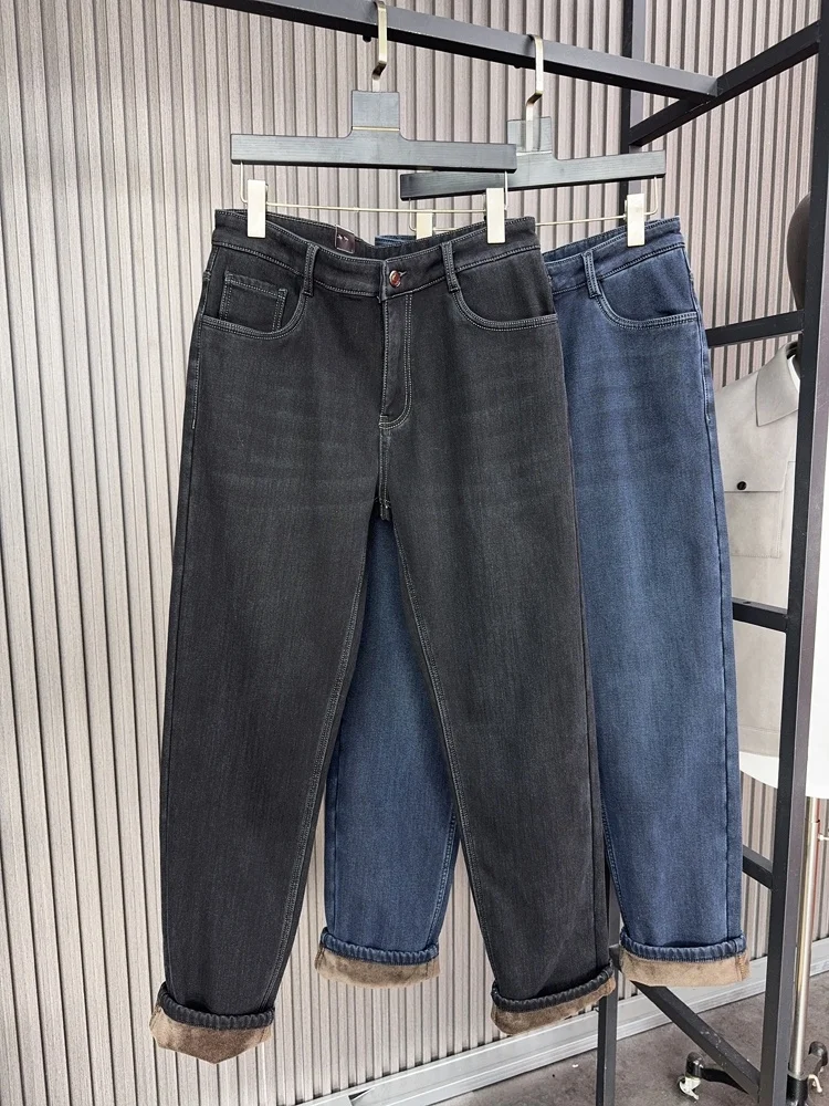 Pampa& Men's Fce Lined Thiened Slim Fit Straight Casual Denim Jeans Comfortable Warm Winter High End Luxury
Pampa& Men's Fce Lined Thiened Slim Fit Straight Casual Denim Jeans Comfortable Warm Winter High End Luxury
