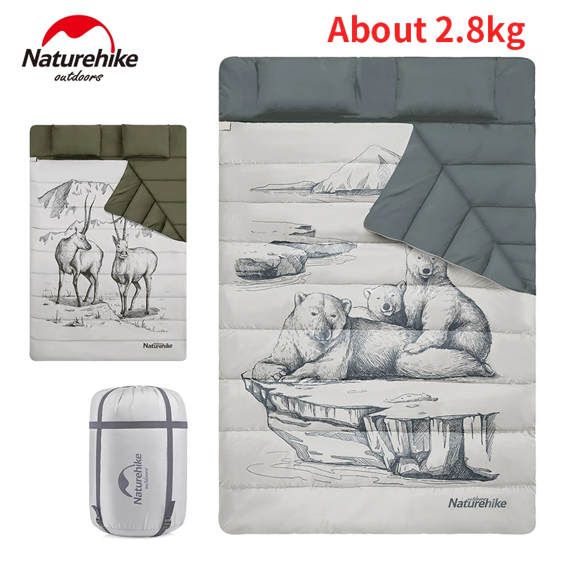 Naturehike двойной спальный мешок с подушкой 210T хлопок портативный съемный для кемпинга путешествия уличный спальный мешок большое одеяло
Naturehike двойной спальный мешок с подушкой 210T хлопок портативный съемный для кемпинга путешествия уличный спальный мешок большое одеяло