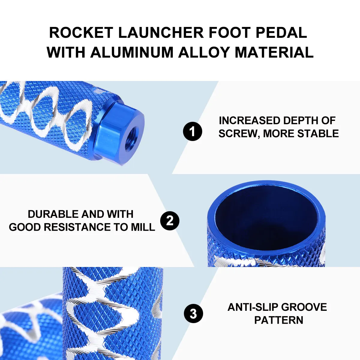 1 Pair Aluminum Alloy Bicycle Pedal Sturdy Cylinder Foot Peg Big Hole For Mountain Bike Repairing Blue Color Alloy Peg
1 Pair Aluminum Alloy Bicycle Pedal Sturdy Cylinder Foot Peg Big Hole For Mountain Bike Repairing Blue Color Alloy Peg