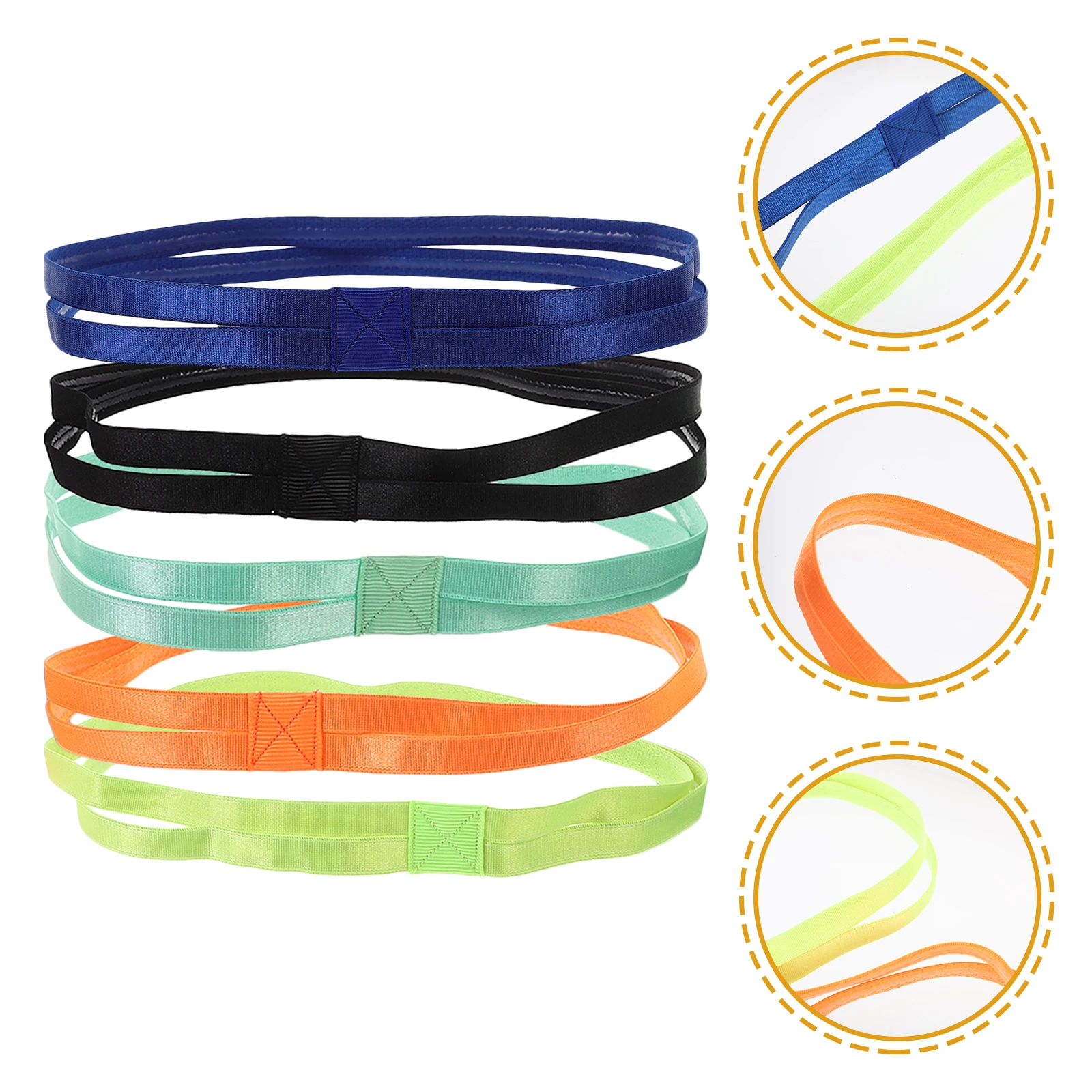 5pcs Anti-Slip Yoga Headband Headbands Lightweight Stretchy Sweatbands For Women Sports Workout Face Washing Gift
5pcs Anti-Slip Yoga Headband Headbands Lightweight Stretchy Sweatbands For Women Sports Workout Face Washing Gift