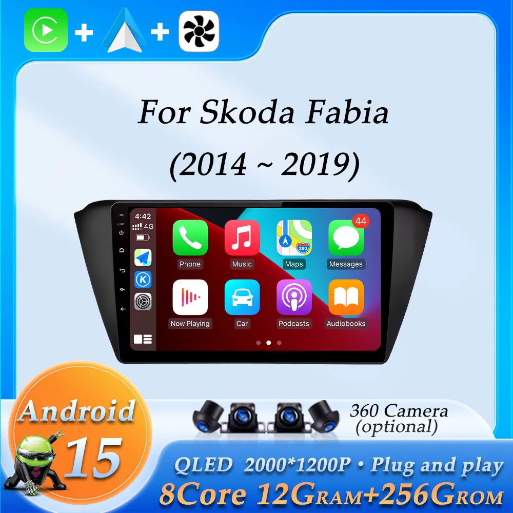 Беспроводной автомобильный радиоприемник CarPlay, видео-аудио, мультимедийный плеер для Skoda Fabia 2014-2019, GPS Navi DSP, стерео с разделенным экраном Android 15
Беспроводной автомобильный радиоприемник CarPlay, видео-аудио, мультимедийный плеер для Skoda Fabia 2014-2019, GPS Navi DSP, стерео с разделенным экраном Android 15