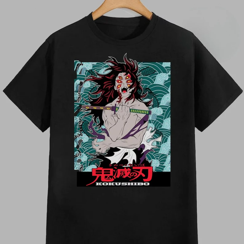 Аниме Футболка Kokushibo Demon Slayer, летняя хлопковая футболка для мужчин и женщин, уличная одежда, повседневная трендовая футболка с коротким рукавом для пары, хип-хоп y2k
Аниме Футболка Kokushibo Demon Slayer, летняя хлопковая футболка для мужчин и женщин, уличная одежда, повседневная трендовая футболка с коротким рукавом для пары, хип-хоп y2k