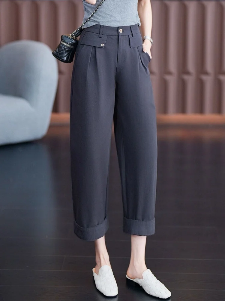 Gray Casual High Waist Loose Leggings Women's Spring Summer New Style Fashionable Lazy Wind Straight Leg Pants Commute Style
Gray Casual High Waist Loose Leggings Women's Spring Summer New Style Fashionable Lazy Wind Straight Leg Pants Commute Style