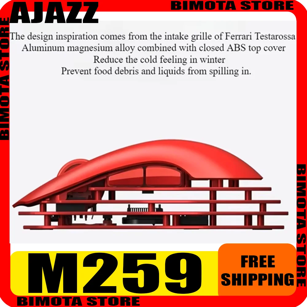 AJAZZ M259 трехрежимная магниевая алюминиевая PAW3395сенсорная горизонтальная полая 64 г легкая конструкция беспроводная Bluetooth мышь из сплава
AJAZZ M259 трехрежимная магниевая алюминиевая PAW3395сенсорная горизонтальная полая 64 г легкая конструкция беспроводная Bluetooth мышь из сплава