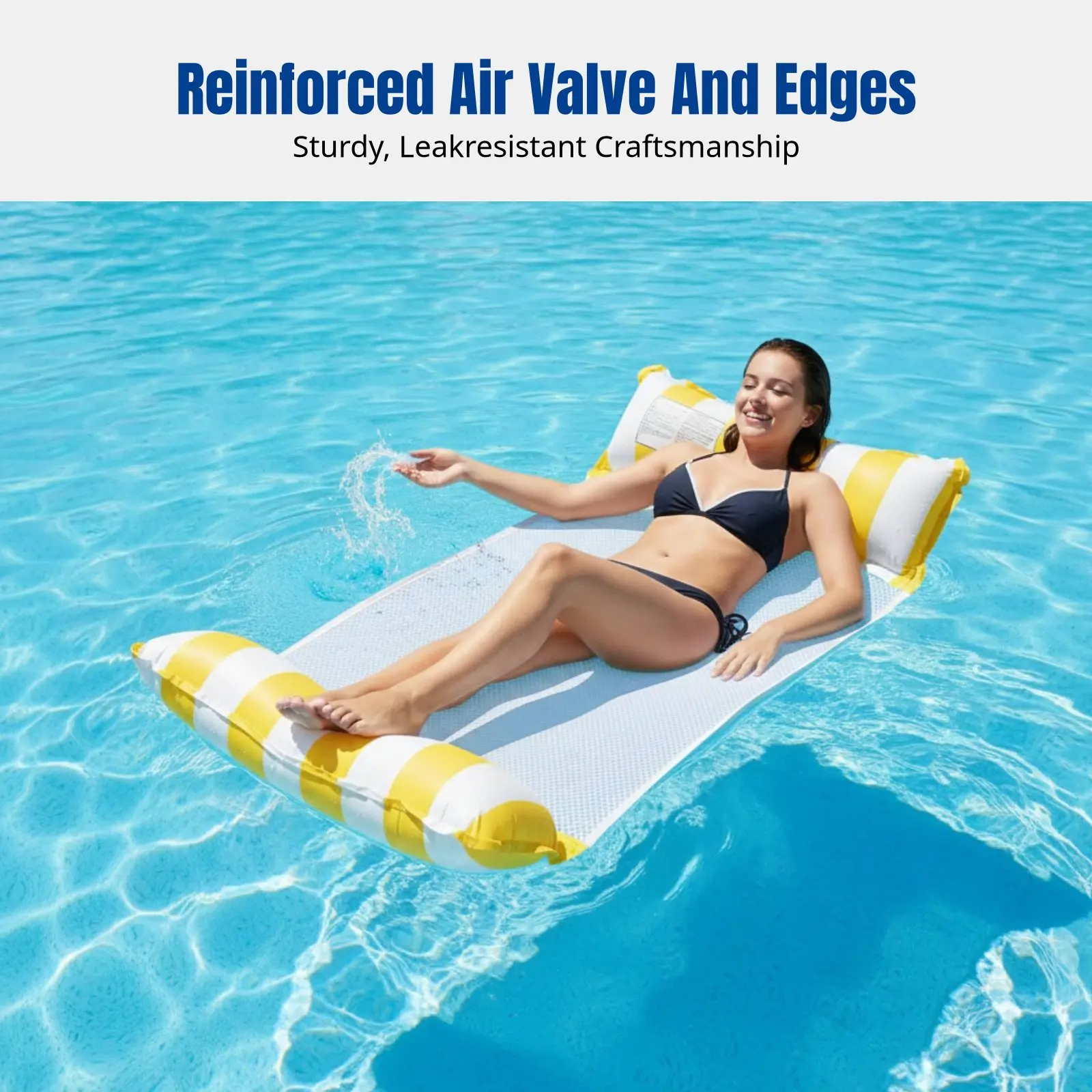 Надувной сетчатый шезлонг-плот для воды, с двойной трубкой, устойчивый к протечкам, яркие цвета, случайный дизайн
Надувной сетчатый шезлонг-плот для воды, с двойной трубкой, устойчивый к протечкам, яркие цвета, случайный дизайн