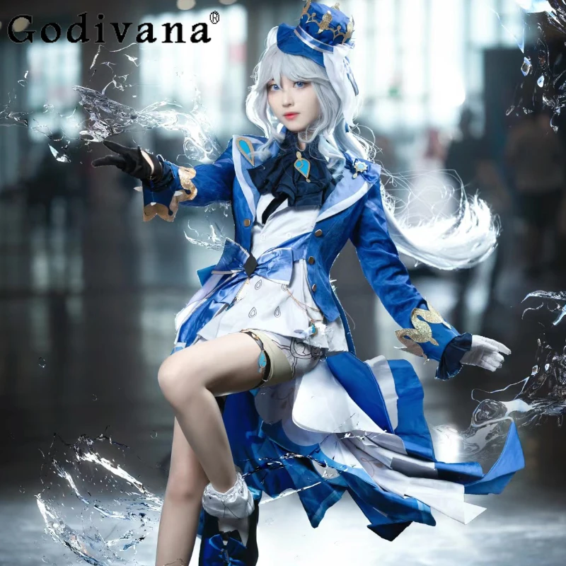 Women Anime Costume Set Game GenshinImpact Focalors Cosplay Wig Suits Girls Hat Shoes Outfit Carnival Party Full Pants Set
Women Anime Costume Set Game GenshinImpact Focalors Cosplay Wig Suits Girls Hat Shoes Outfit Carnival Party Full Pants Set
