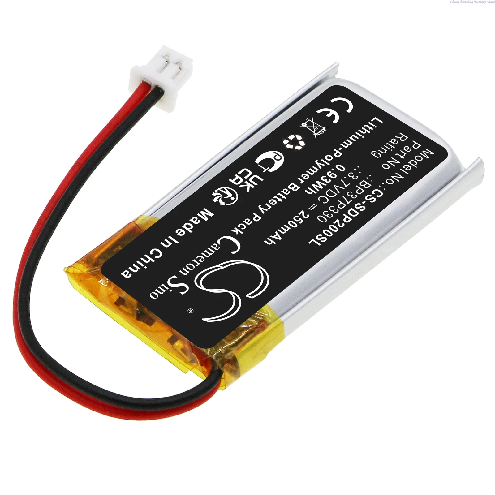 Cameron Sino 3.7V 250mAh CS-SDP200SL Dog Collar Battery BP37P330 for Dogtra 202C, 280C, 282C +TOOL
Cameron Sino 3.7V 250mAh CS-SDP200SL Dog Collar Battery BP37P330 for Dogtra 202C, 280C, 282C +TOOL