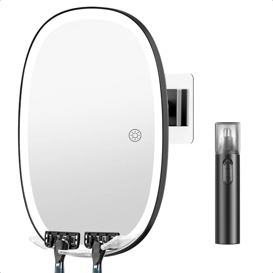 COSMIRROR Shower Mirror Fogl for Shaving Included Ear and Nose Hair Trimmer NoDrilling 3Color Dimmable Lights Larger AntiFog Sh
COSMIRROR Shower Mirror Fogl for Shaving Included Ear and Nose Hair Trimmer NoDrilling 3Color Dimmable Lights Larger AntiFog Sh