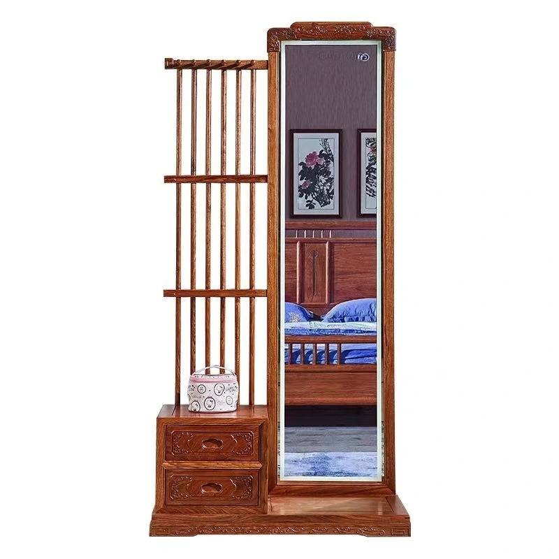 Mahogany dressing mirror, Huali new Chinese solid wood furniture fitting mirror
Mahogany dressing mirror, Huali new Chinese solid wood furniture fitting mirror
