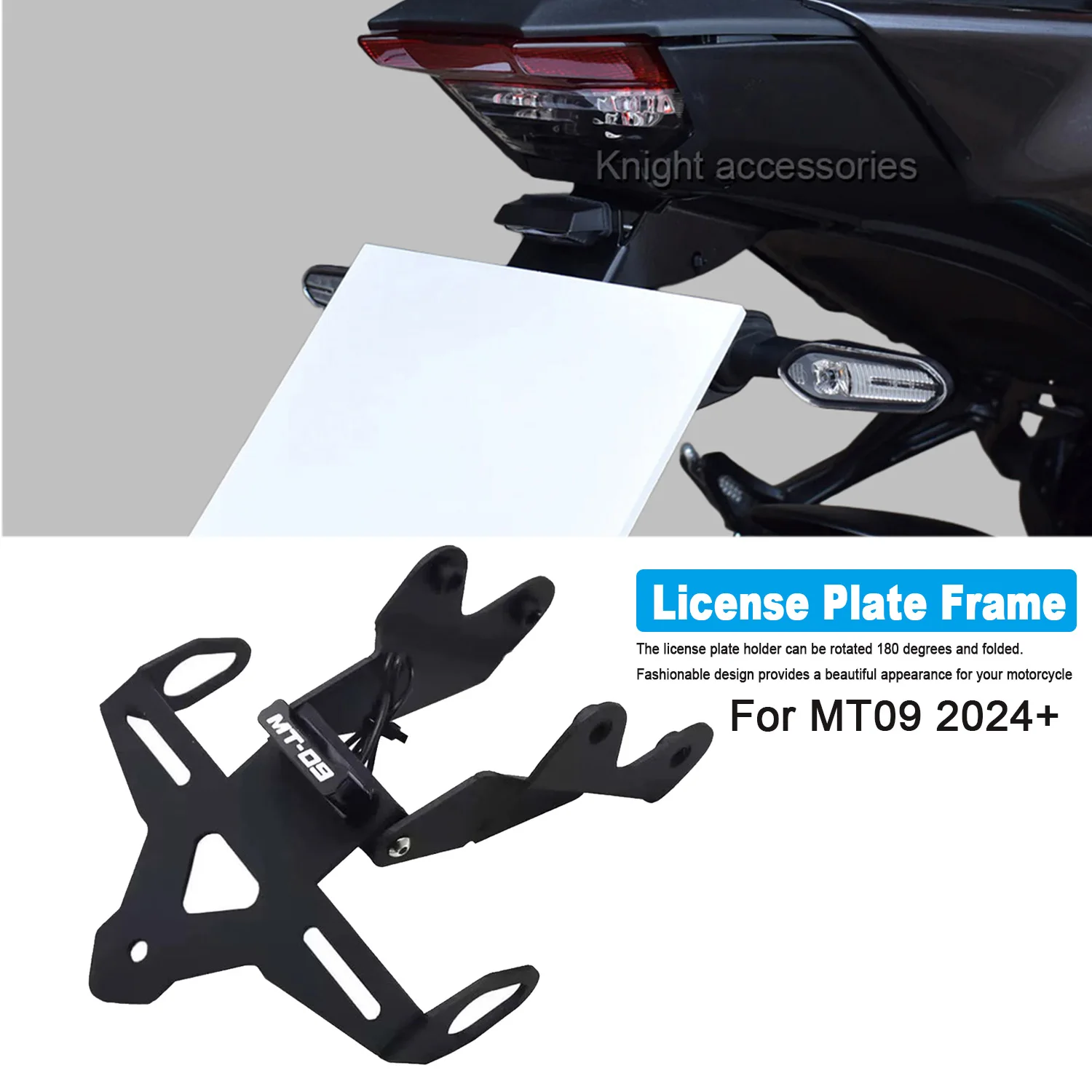 For MT-09/SP MT09 mt09 2024 2025 Motorcycle Short Rear Stock Tidy License Plate Holder Tail Tidy Bracket Kit mt09 
For MT-09/SP MT09 mt09 2024 2025 Motorcycle Short Rear Stock Tidy License Plate Holder Tail Tidy Bracket Kit mt09