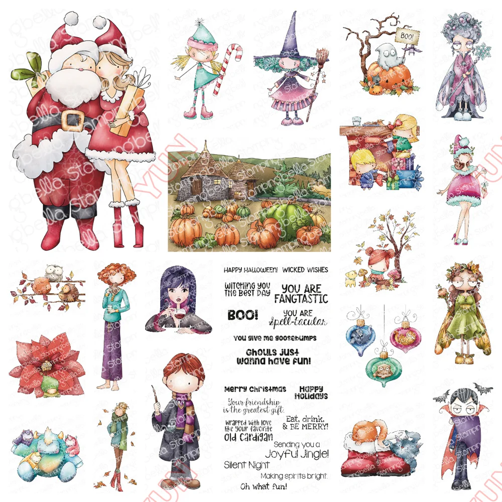 New 2025 Merry Christmas Sentiment Stamp Elf Rubber Stamp Boo Hallowmas Witch Stamps Die DIY Scrapbooking Greeting Card Handmade
New 2025 Merry Christmas Sentiment Stamp Elf Rubber Stamp Boo Hallowmas Witch Stamps Die DIY Scrapbooking Greeting Card Handmade