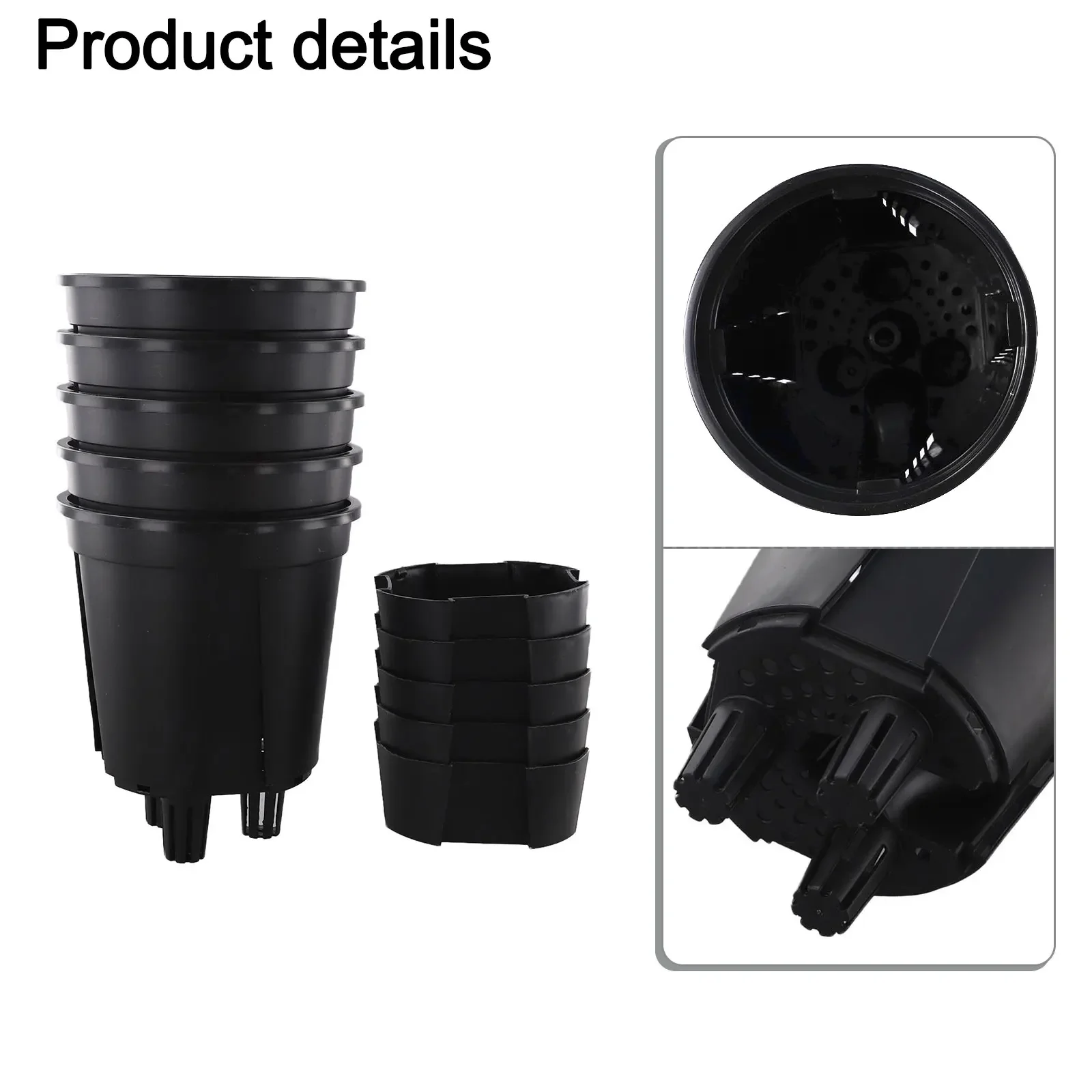 Black Plant Pots Flower Pots Plant Display Flower Pot With Drainage Function Sturdy Weather-resistant Material
Black Plant Pots Flower Pots Plant Display Flower Pot With Drainage Function Sturdy Weather-resistant Material