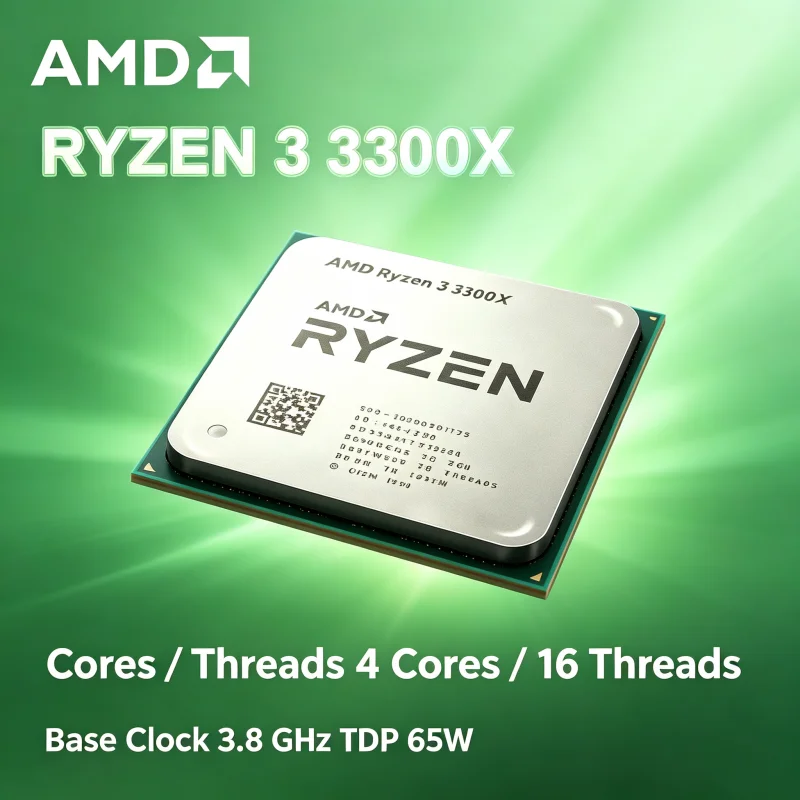 AMD Ryzen 3 3300X 3.8GHz Quad Core Eight Thread 65W L3 16M AM4 CPU Bulk Desktop Gaming Pro Max 4K Fast Ship
AMD Ryzen 3 3300X 3.8GHz Quad Core Eight Thread 65W L3 16M AM4 CPU Bulk Desktop Gaming Pro Max 4K Fast Ship