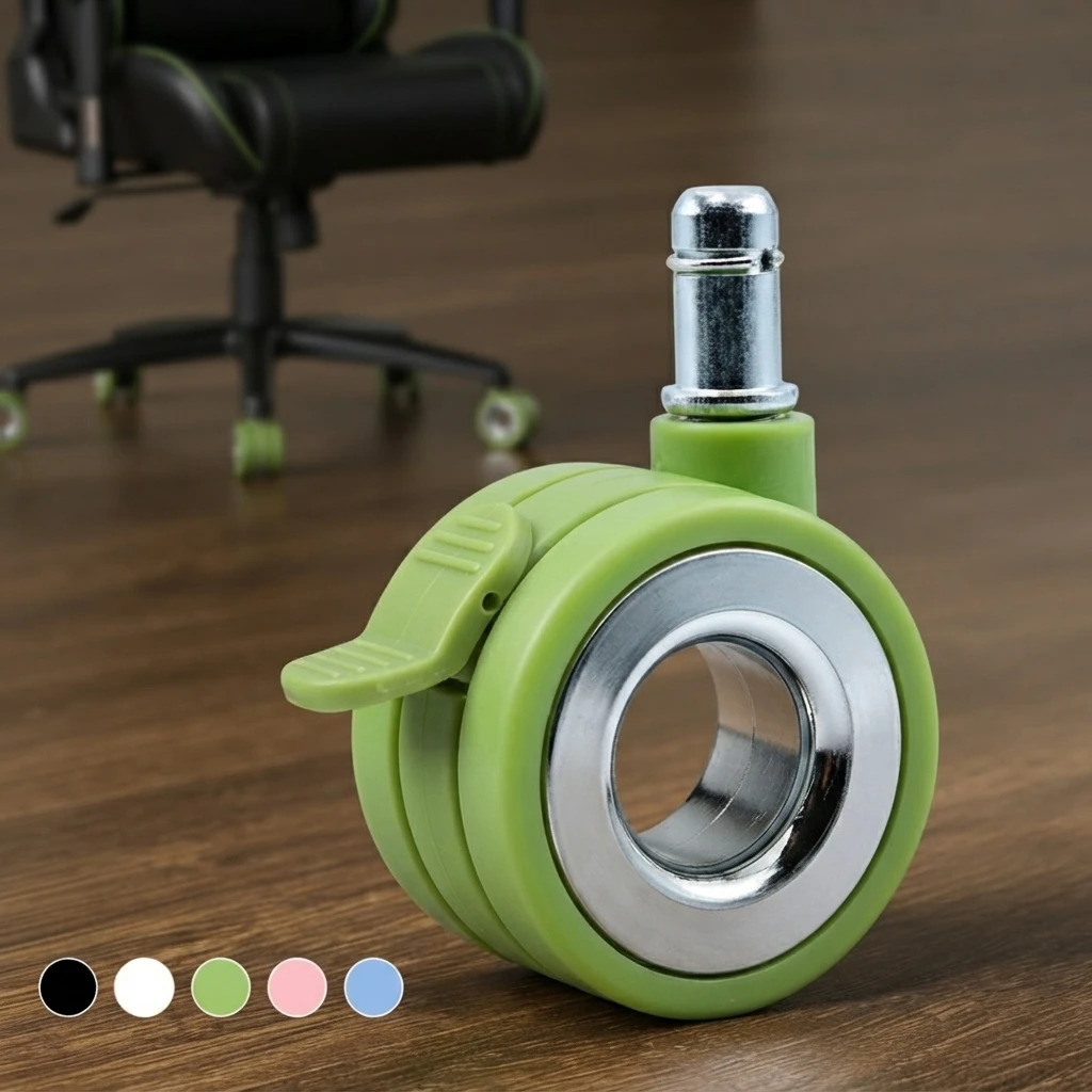 5Pcs 2 Inch Green Hollow Swivel Casters Wheels, Silent Non-Mark PU Floor Protector Replacement Casters for Gaming Office Chair
5Pcs 2 Inch Green Hollow Swivel Casters Wheels, Silent Non-Mark PU Floor Protector Replacement Casters for Gaming Office Chair