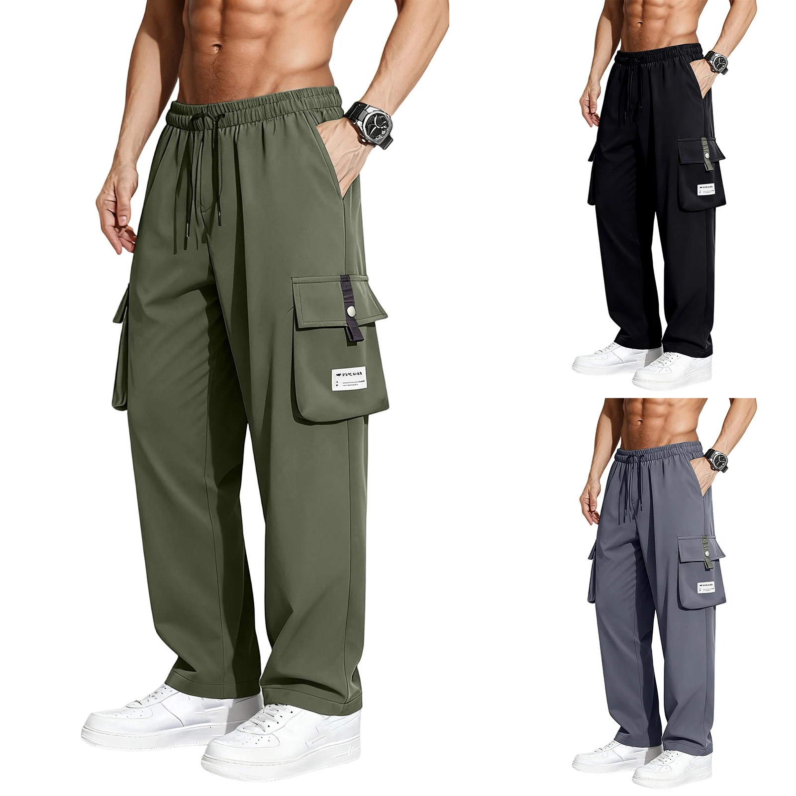 Мужские спортивные брюки, дышащие свободные джоггеры с эластичной резинкой на талии и шнурком, повседневная повседневная легкая уличная одежда, походные брюки, брюки
Мужские спортивные брюки, дышащие свободные джоггеры с эластичной резинкой на талии и шнурком, повседневная повседневная легкая уличная одежда, походные брюки, брюки