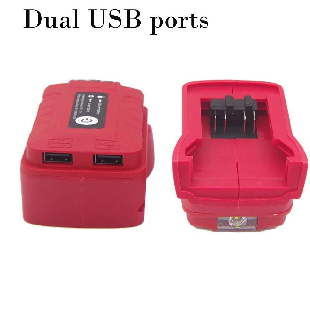 Battery Adapter With Led Light For 48-11-1840 18V Battery Dual USB Converter Battery Adapter With Led Light For 48-11-1840
Battery Adapter With Led Light For 48-11-1840 18V Battery Dual USB Converter Battery Adapter With Led Light For 48-11-1840