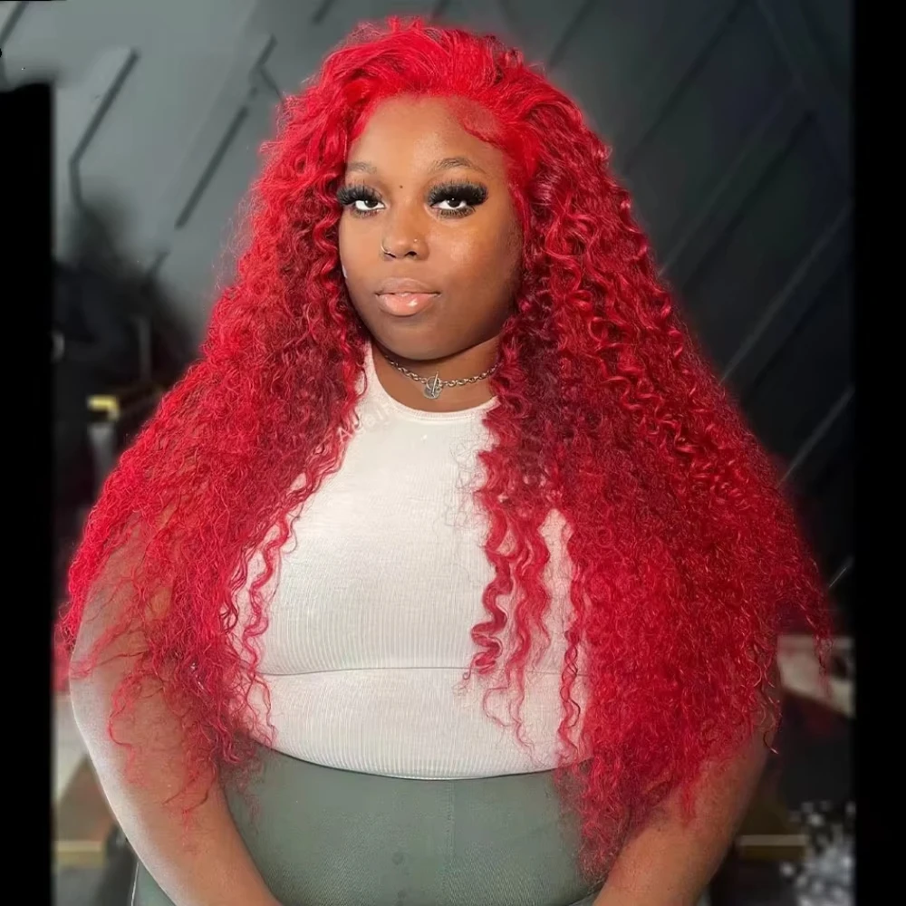 Red Colored Human Hair Wig Deep Wave Frontal Wig 13x4 13x6 HD Transparent Lace Frontal Wig Brazilian 100% Human Hair For Women
Red Colored Human Hair Wig Deep Wave Frontal Wig 13x4 13x6 HD Transparent Lace Frontal Wig Brazilian 100% Human Hair For Women