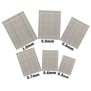60 stücke 0,5mm/0,6mm/0,7mm/0,8mm/0,9mm/1mm hss Mikro-Spiralbohrer mit geradem Schaft Metall Holz Kunststoff Aluminium hss Spiralbohrer