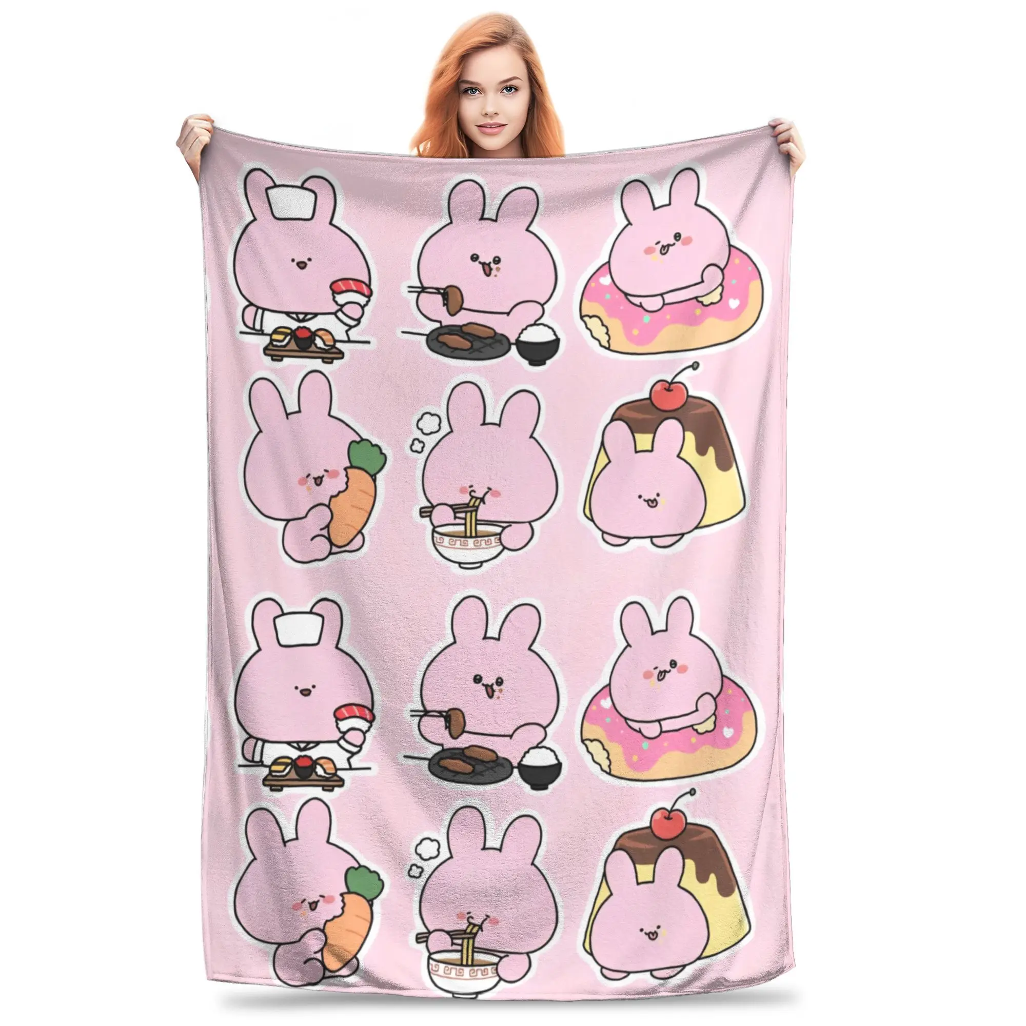 Asamimichaan Cartoon Blanket Flannel Textile Decor Asamimi Multi-function Lightweight Thin Throw Blanket for Bed Bedspreads
Asamimichaan Cartoon Blanket Flannel Textile Decor Asamimi Multi-function Lightweight Thin Throw Blanket for Bed Bedspreads