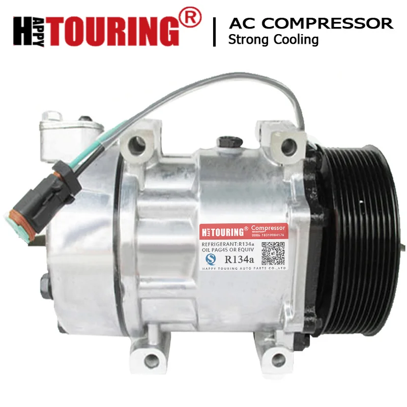 Компрессор кондиционера SD7H15 для грузовиков Scania 1531196 1888032 15504811 18530814 92020227 8645636 40405346 10570608 570608 890017 8275 
Компрессор кондиционера SD7H15 для грузовиков Scania 1531196 1888032 15504811 18530814 92020227 8645636 40405346 10570608 570608 890017 8275