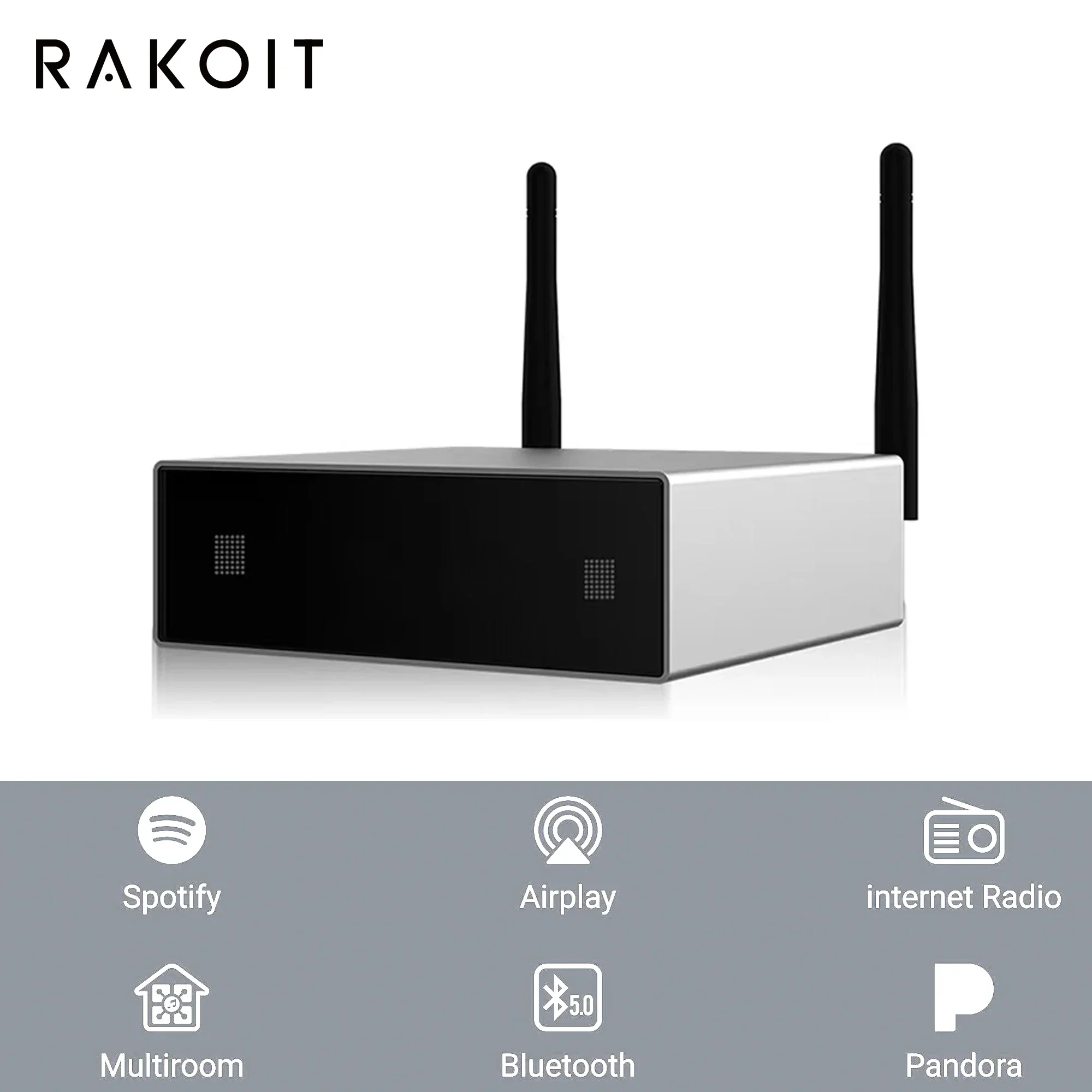 RAKOIT A50+ Stereo Mini Digital Multiroom Multizone Amplifier Audio For Home Class D Power Amplifier 50W 24V DC 2.0 Channel HiFi
RAKOIT A50+ Stereo Mini Digital Multiroom Multizone Amplifier Audio For Home Class D Power Amplifier 50W 24V DC 2.0 Channel HiFi