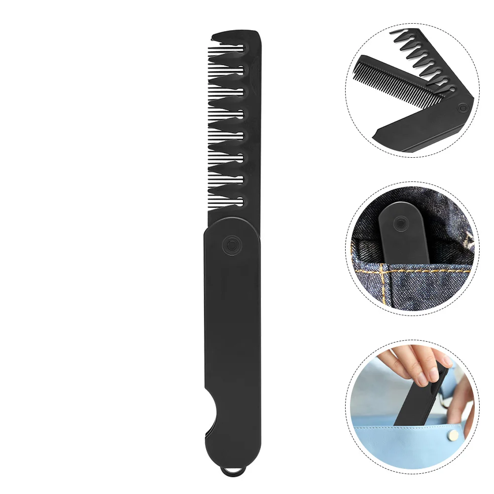 2Pcs Folding Pocket Comb Black Portable Wide Tooth Fine Tooth Hair Styling Travel Essential Compact Comb for Men Women 
2Pcs Folding Pocket Comb Black Portable Wide Tooth Fine Tooth Hair Styling Travel Essential Compact Comb for Men Women