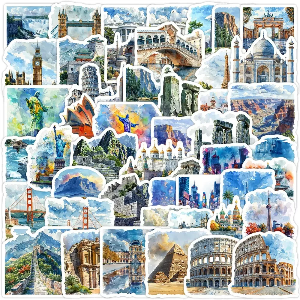 10/50Pcs World Famous Building Stickers Aesthetic Travel City Landscape Decals DIY Travel Luggage Phone Laptop Guitar Sticker
10/50Pcs World Famous Building Stickers Aesthetic Travel City Landscape Decals DIY Travel Luggage Phone Laptop Guitar Sticker