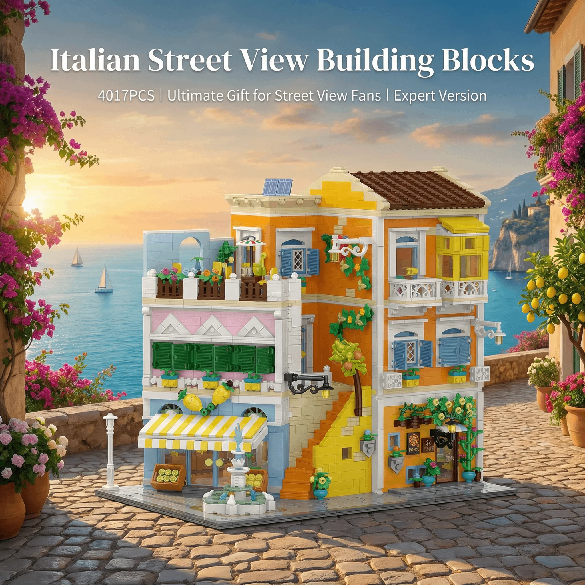 Italian Street View Modular Buildings Set,City Vacation Apartment Building Blocks Model,Idea Assembly Toy Adult Gift Homd Decor
Italian Street View Modular Buildings Set,City Vacation Apartment Building Blocks Model,Idea Assembly Toy Adult Gift Homd Decor