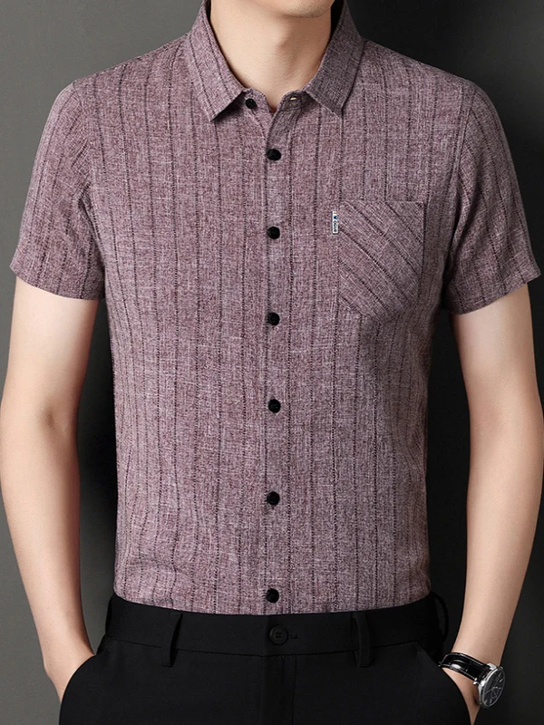 New 2025 Men's Ice Silk ort Sve irt Thin Casual Busin Dad's Cheered No Ironing Summer irt Moisture Permeable Br...
New 2025 Men's Ice Silk ort Sve irt Thin Casual Busin Dad's Cheered No Ironing Summer irt Moisture Permeable Br...