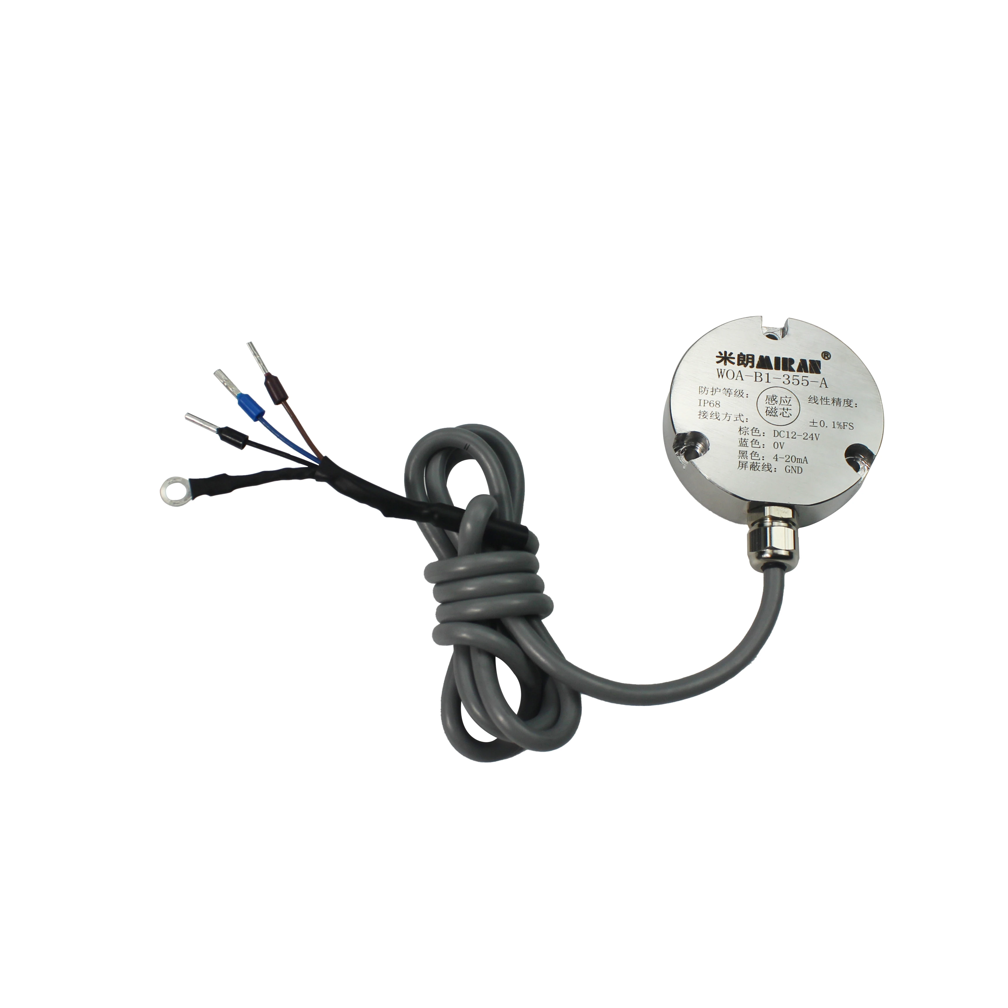 MIRAN Hall Angle Sensor Non-Contact Induction Type Angle Position Sensor WOA-B1 Stainless Steel Material IP67
MIRAN Hall Angle Sensor Non-Contact Induction Type Angle Position Sensor WOA-B1 Stainless Steel Material IP67