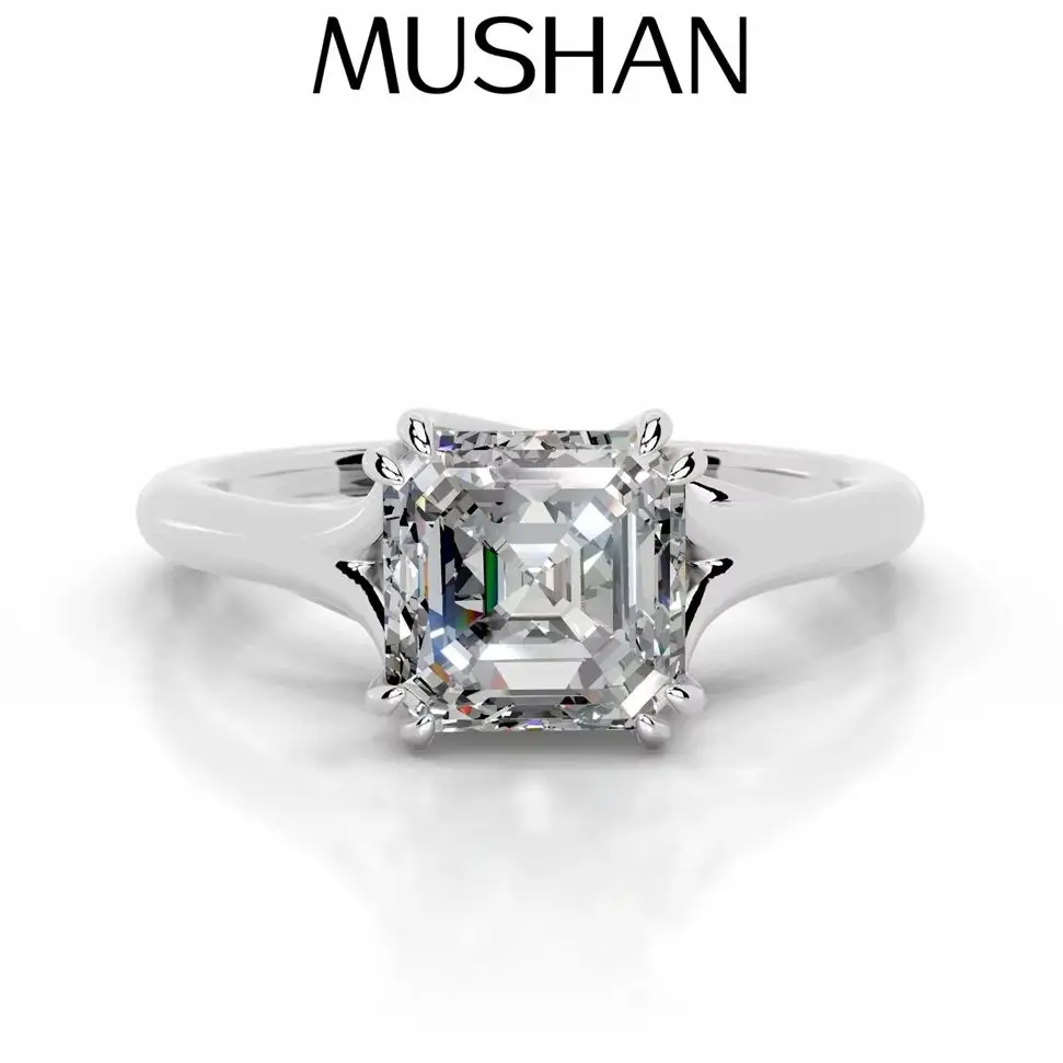 MUSHAN Custom Jewelry 925 Sterling Silver Ring Band Real Moissanite Diamond D Color VVS1 Level s925 Silver Rings Fine Jewelry
MUSHAN Custom Jewelry 925 Sterling Silver Ring Band Real Moissanite Diamond D Color VVS1 Level s925 Silver Rings Fine Jewelry