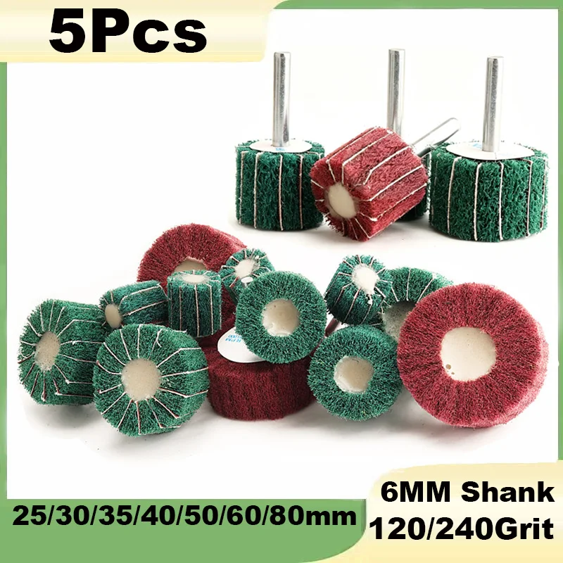 1Pcs 6MM Shank Non-woven Flap Sanding Wheel 120/240Grit Fiber Abrasive Scouring Pad Polishing Grinding 25/30/35/40/50/60/80mm
1Pcs 6MM Shank Non-woven Flap Sanding Wheel 120/240Grit Fiber Abrasive Scouring Pad Polishing Grinding 25/30/35/40/50/60/80mm
