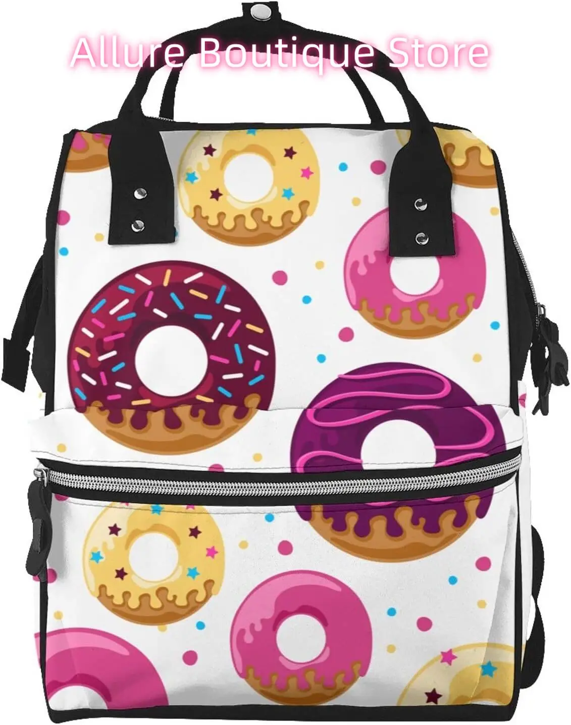Donut Dots Diaper Bag Backpack for Women Large Capacity Nappy Bag Multifunction Waterproof Mummy Backpacks for Mom Dad Essential
Donut Dots Diaper Bag Backpack for Women Large Capacity Nappy Bag Multifunction Waterproof Mummy Backpacks for Mom Dad Essential