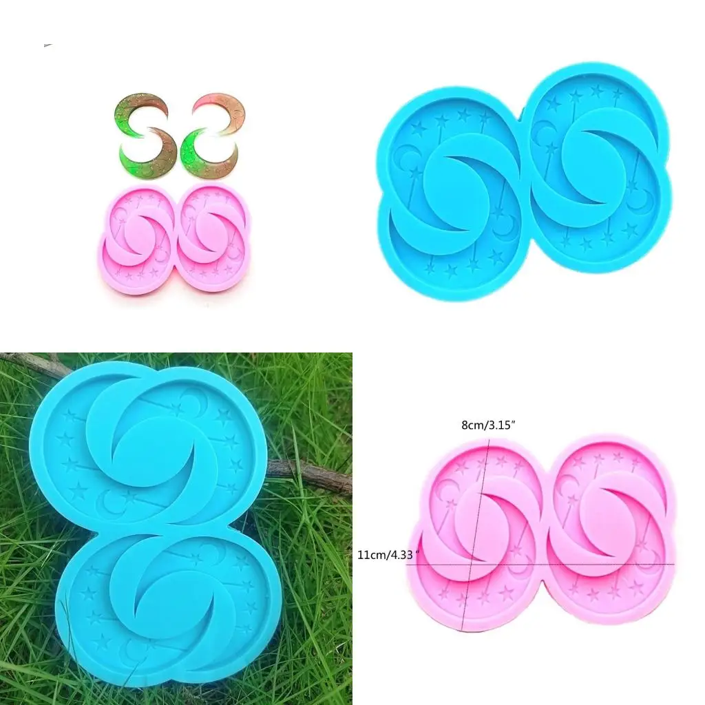 Рождественские геометрические серьги с луной и звездами, силиконовая форма из эпоксидной смолы, багажная сумка, бирки, формы для
Рождественские геометрические серьги с луной и звездами, силиконовая форма из эпоксидной смолы, багажная сумка, бирки, формы для