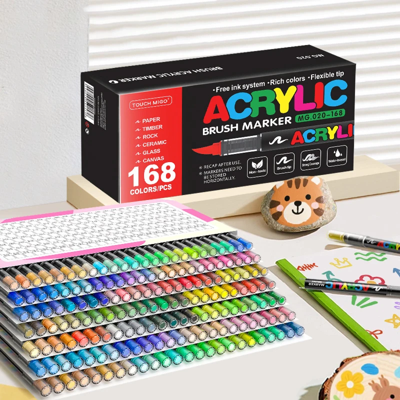 168/120/72/48/36/24/12 Colors Direct Liquid Acrylic Marker Pens Students Use Art Professional Drawing Drawing Coloring
168/120/72/48/36/24/12 Colors Direct Liquid Acrylic Marker Pens Students Use Art Professional Drawing Drawing Coloring