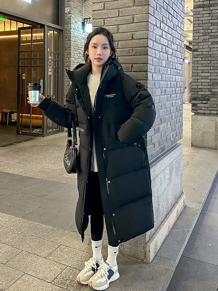 Elegant Black Mid-Length Women's down Jacket Thickened Over-Knee Duck Feather Bread Style Coat Warm Commuter Style Korean Ver...
Elegant Black Mid-Length Women's down Jacket Thickened Over-Knee Duck Feather Bread Style Coat Warm Commuter Style Korean Ver...