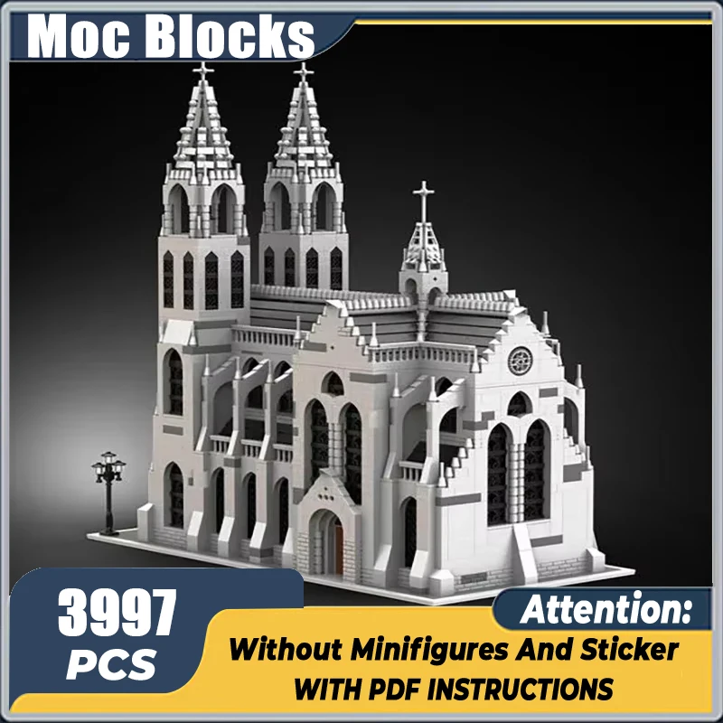 Moc Building Block Готическая модель собора Технология Кирпич DIY Сборка Модульная городская игрушка с видом на улицу для праздничного подарка
Moc Building Block Готическая модель собора Технология Кирпич DIY Сборка Модульная городская игрушка с видом на улицу для праздничного подарка