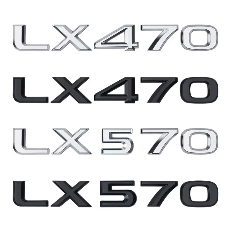 For Lexus refit trunk tail letter emblem displacement labal car stickers LX470 LX570 GX400 GX470 number decorating decals
For Lexus refit trunk tail letter emblem displacement labal car stickers LX470 LX570 GX400 GX470 number decorating decals