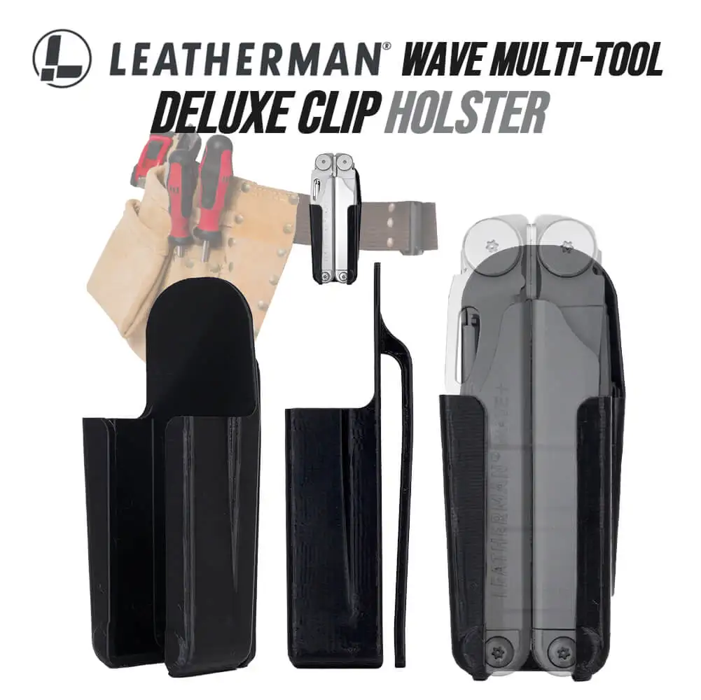 3D Printed Multi-Tool Belt Clip Holster Compatible with Leatherman Wave, Secure Carry Sheath with Quick Access
3D Printed Multi-Tool Belt Clip Holster Compatible with Leatherman Wave, Secure Carry Sheath with Quick Access