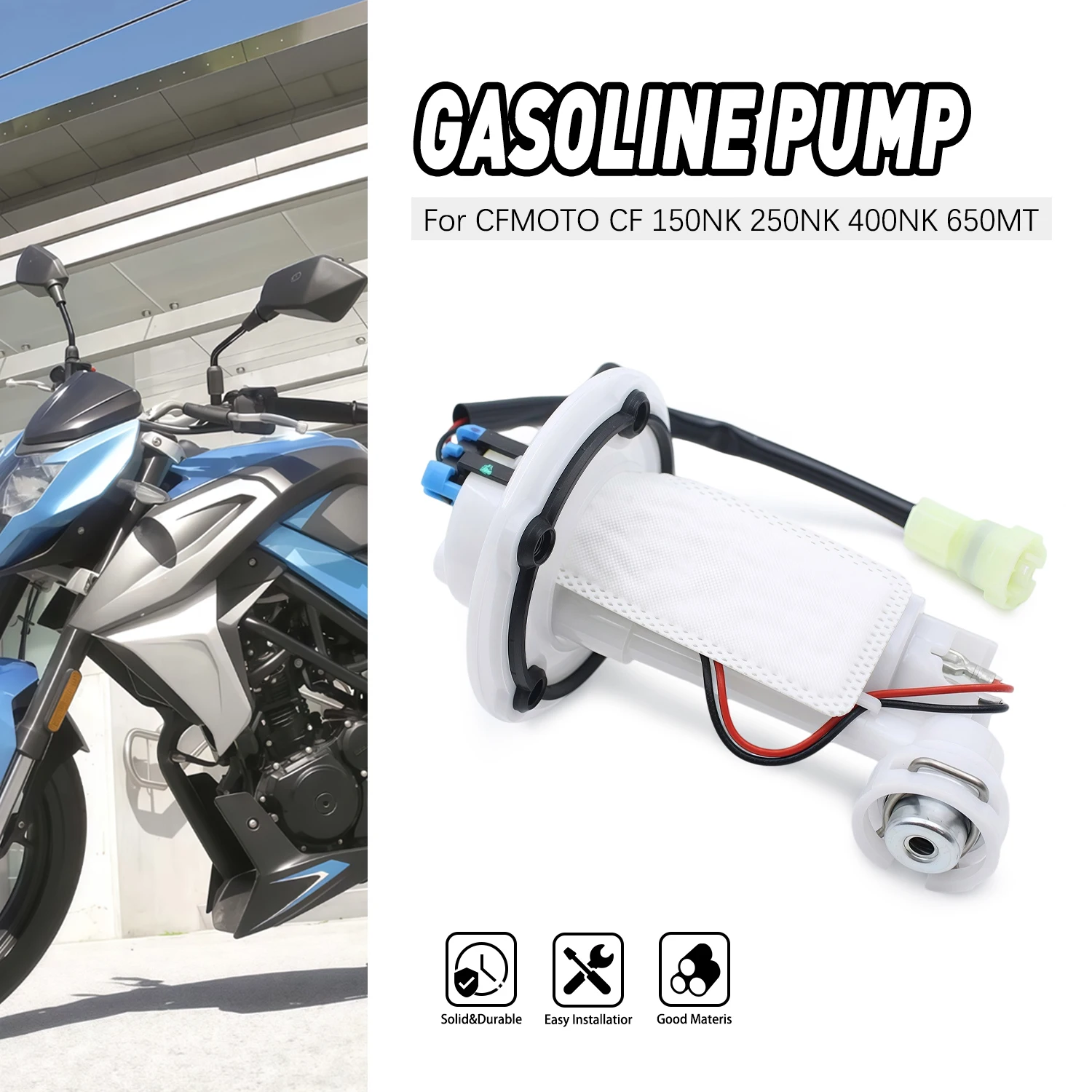 For CFMOTO 150NK 250NK 400NK 650MT I 650-7 NK400 NK600 6KJ0-150900-10000 Fuel Pump Motorcycle Accesorios
For CFMOTO 150NK 250NK 400NK 650MT I 650-7 NK400 NK600 6KJ0-150900-10000 Fuel Pump Motorcycle Accesorios