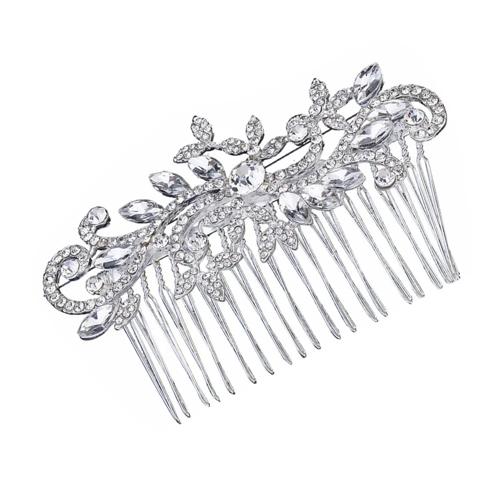 Bridal Crystal Rhinestone Hair Comb Stunning Women Headpiece Wedding Prom Party Special Occasion Hair Accessory
Bridal Crystal Rhinestone Hair Comb Stunning Women Headpiece Wedding Prom Party Special Occasion Hair Accessory
