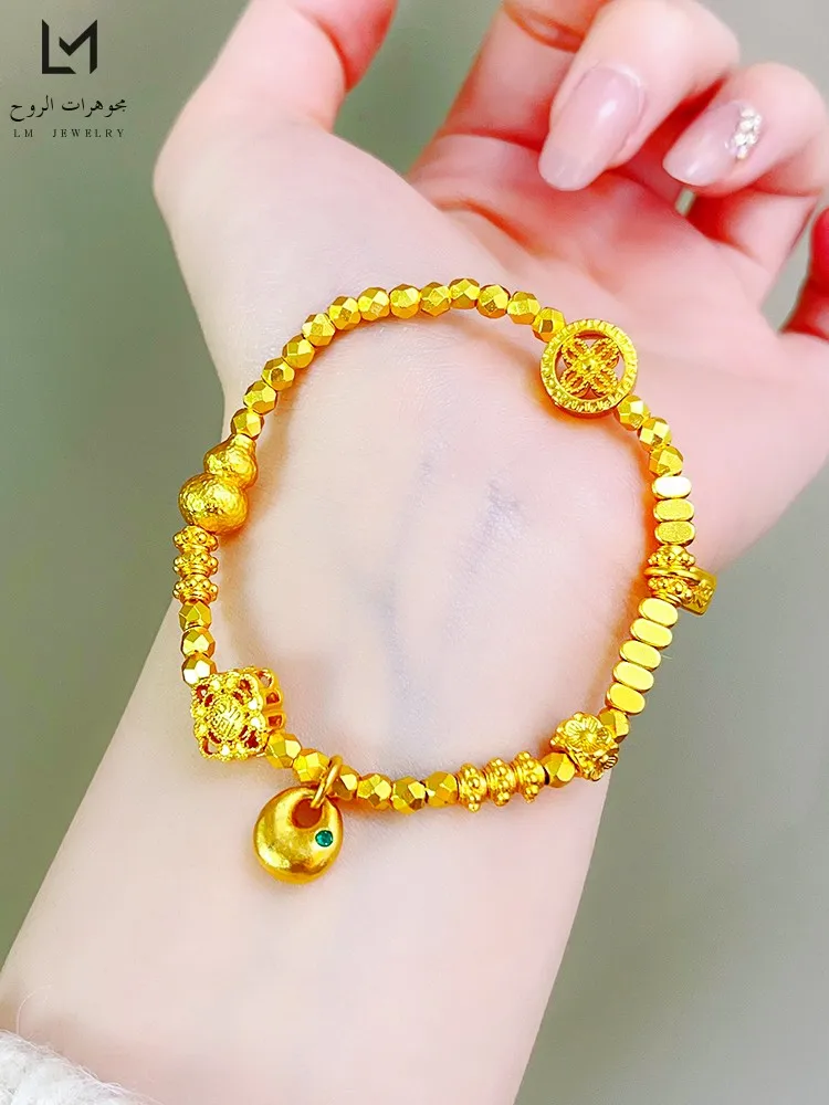 Flay Gold Bracelet Little Fat Lu Hand Chain Alloy Geometric Design Girlfriend Gift Jewelry Faion Accory for Women
Flay Gold Bracelet Little Fat Lu Hand Chain Alloy Geometric Design Girlfriend Gift Jewelry Faion Accory for Women