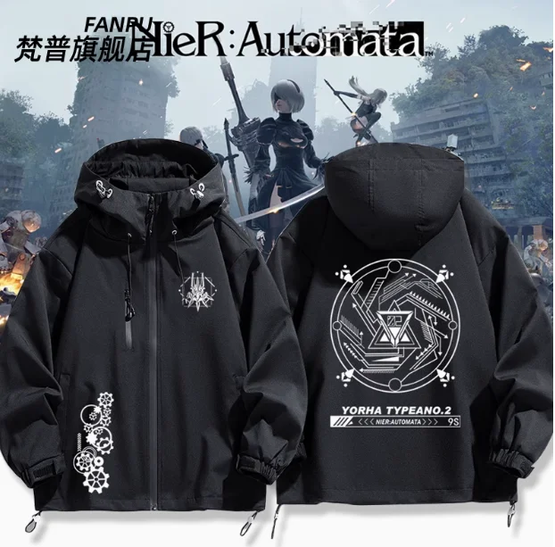 Anime NieR:Automata YoRHa No.2 Type B Windbreaker Jacket Hoodie Cosplay Autumn Winter Men Women Coat Loose Tops
Anime NieR:Automata YoRHa No.2 Type B Windbreaker Jacket Hoodie Cosplay Autumn Winter Men Women Coat Loose Tops