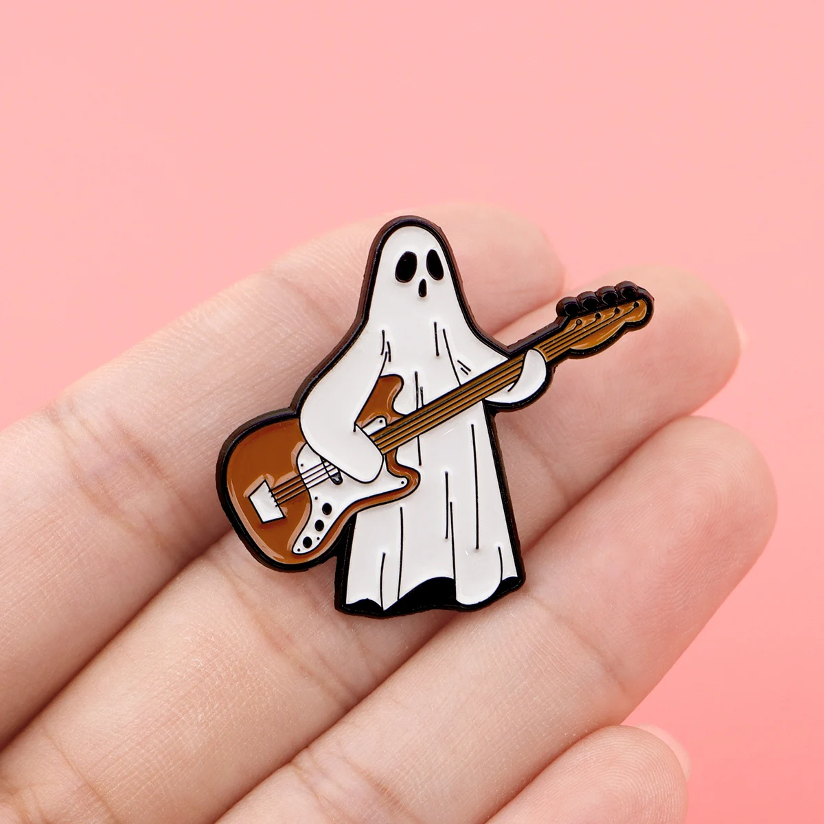 Ghost Playing Guitar Enamel Pin Lapel Pins for Backpacks Brooches Halloween Badges for Clothes Jewelry Souvenir Gifts Friends
Ghost Playing Guitar Enamel Pin Lapel Pins for Backpacks Brooches Halloween Badges for Clothes Jewelry Souvenir Gifts Friends