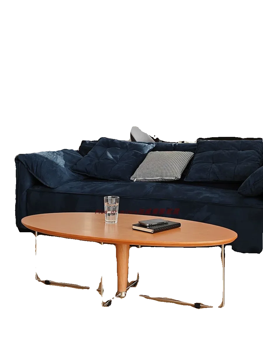 Solid wood coffee table oval small apartment stainless steel living room simple short coffee table
Solid wood coffee table oval small apartment stainless steel living room simple short coffee table