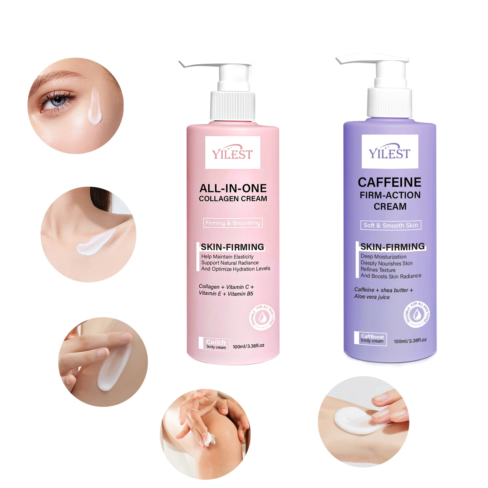 YILEST Укрепляющий крем для тела 100 мл Глубокое увлажнение Подтяжка и сияние кожи для эластичности Гладкая кожа 
YILEST Укрепляющий крем для тела 100 мл Глубокое увлажнение Подтяжка и сияние кожи для эластичности Гладкая кожа