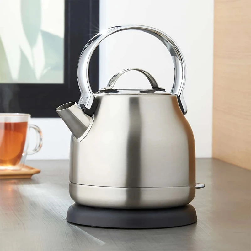 Silver retro stainless steel high quality electric kettle
Silver retro stainless steel high quality electric kettle