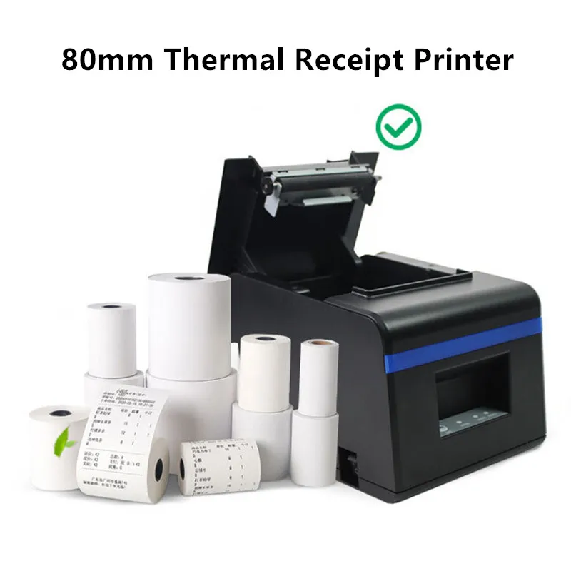 Розничный ресторанный термопринтер для чеков 80 мм, 260 мм/с, USB-сетевой Bluetooth POS-принтер с автоматическим резаком, поддержка наличных ящиков 
Розничный ресторанный термопринтер для чеков 80 мм, 260 мм/с, USB-сетевой Bluetooth POS-принтер с автоматическим резаком, поддержка наличных ящиков